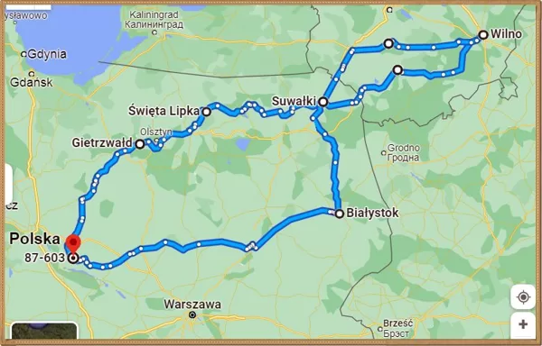 12-15 IX 22 r. - coroczna parafialna pielgrzymka autokarowa.